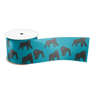 Gorillas Satin Ribbon