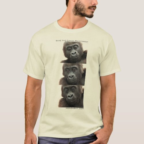 Gorillas Save the Congo Rainforest T_Shirt
