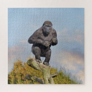 Gorilla's Tree-Balancing Act Jigsaw Puzzle