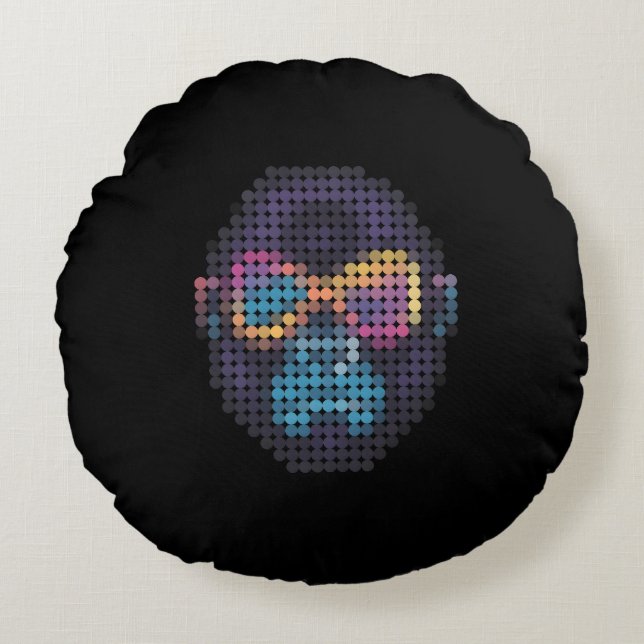 GORILLUMINATE D401 ROUND PILLOW (Front)