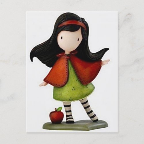 Gorjuss Girl An Apple A Day Post Card 