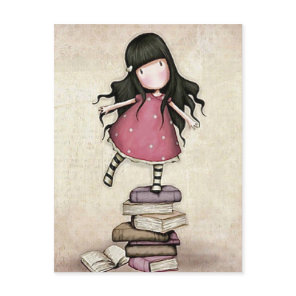 Gorjuss Girl Back To School Postcard
