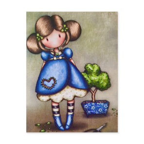 Gorjuss Girl Gardener Post Card