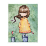 Gorjuss Girl In Bloom Postcard Gorjuss Girl In Bloom Postcard