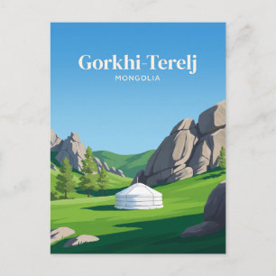 Gorkhi-Terelj National Park Mongolia Postcard