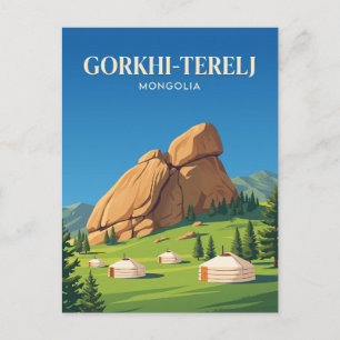Gorkhi-Terelj National Park Mongolia Postcard