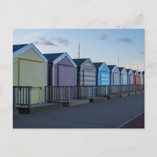 Gorleston beach huts postcard