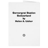 Gornergrat Station in Switzerland (Back)