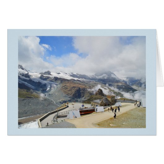 Gornergrat station in Switzerland Cards (Front Horizontal)