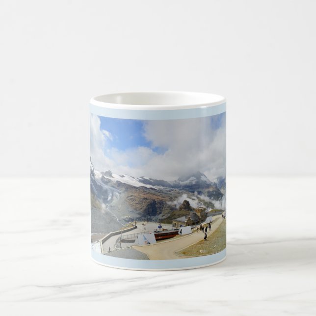 Gornergrat station in Switzerland Coffee Mug (Center)