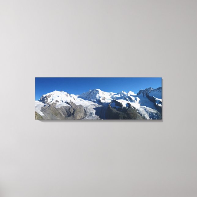 Gornergrat Swiss Alps Canvas Print (Front)