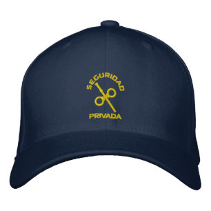 Gorra Bordada Private Security Spain Without Crown Embroidered Baseball Cap