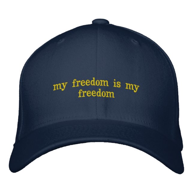 gorra cerradas completas azul fraces embroidered baseball cap (Front)