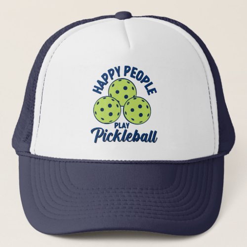 Gorra De Camionero Happy People Play Pickleball fu Trucker Hat
