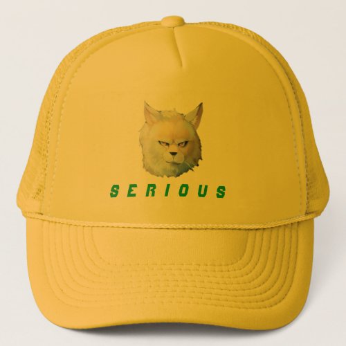 Gorra Gato Serio Serious Trucker Hat
