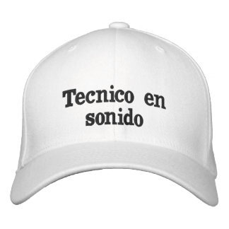 Gorra técnico en sonido embroidered baseball cap