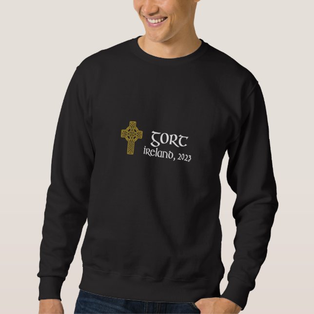 Gort County Galway Celtic Cross Ireland 2023 Gaeli Sweatshirt (Front)