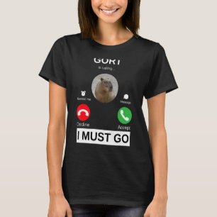 Gort is Calling Capybara is Calling Pulls Up T-Shirt