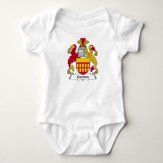 Gorton Family Crest Baby Bodysuit (Front)