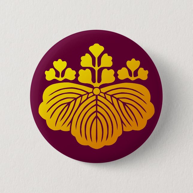 Gosankiri-mon Pinback Button (Front)