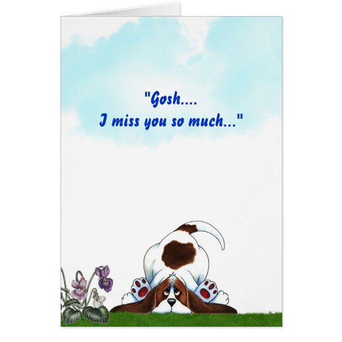 Gosh I Miss You So Much Card Zazzle