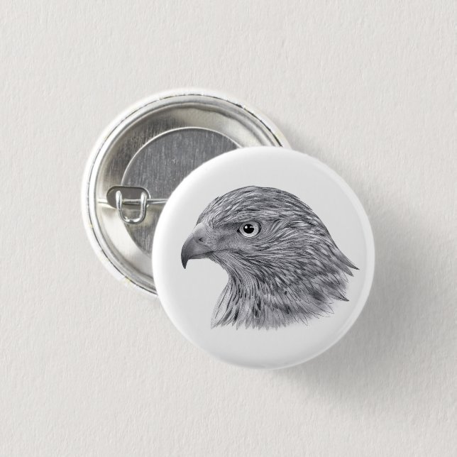 Goshawk - Badge Button (Front & Back)