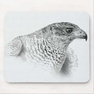 Goshawk Drawing Mouse Pad