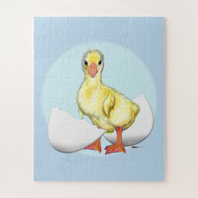 Gosling:  Just Hatched Jigsaw Puzzle (Vertical)