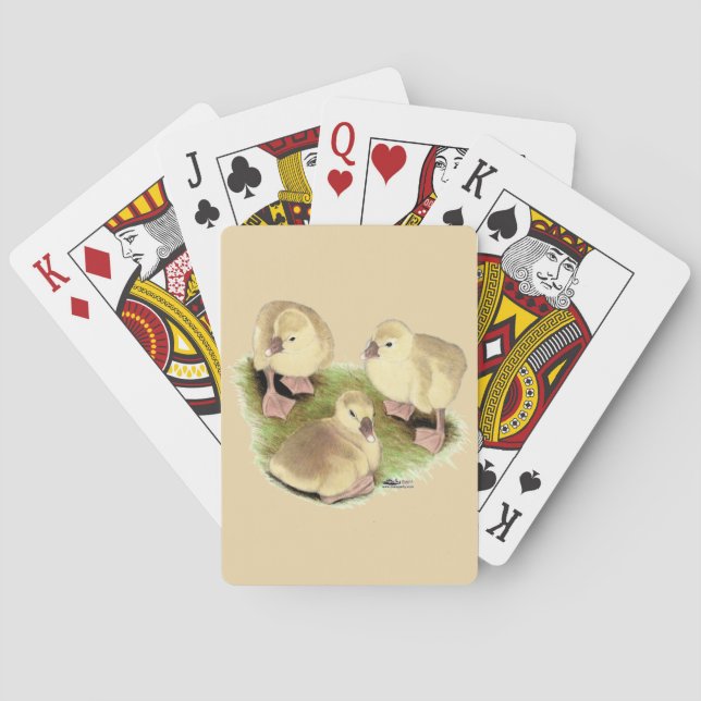 Goslings:  Buff African Poker Cards (Back)