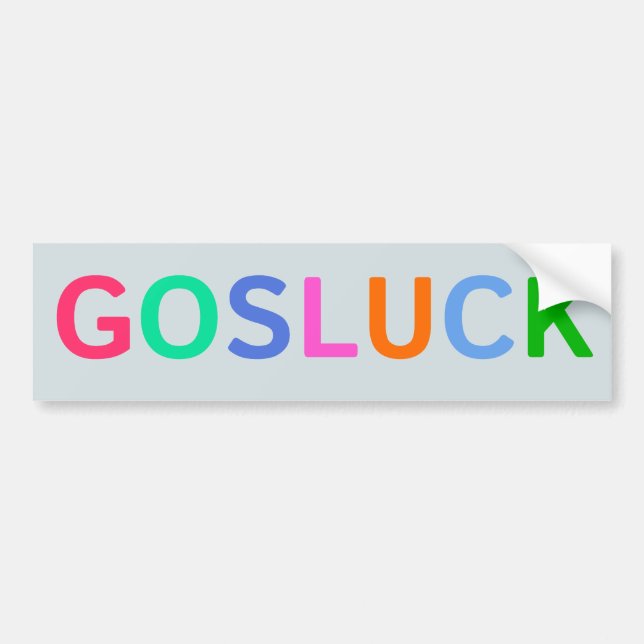 GOSLUCK Bumper Sticker (Front)