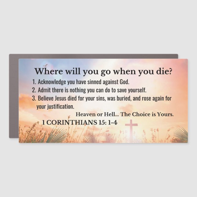 Gospel Car Magnet (Front)