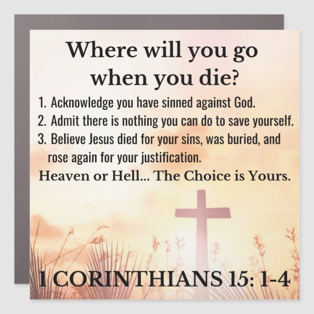 Gospel Car Magnet (Front)