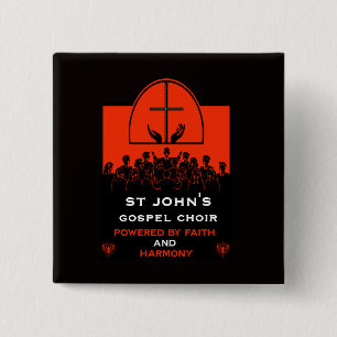 Gospel Choir Church Accessory Button