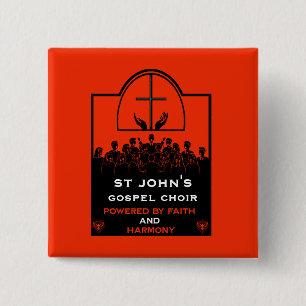 Gospel Choir Church Accessory Button