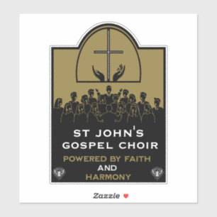Gospel Choir Church Gifts Sticker