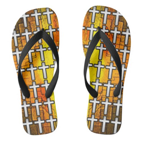 Gospel Cross Flip Flops