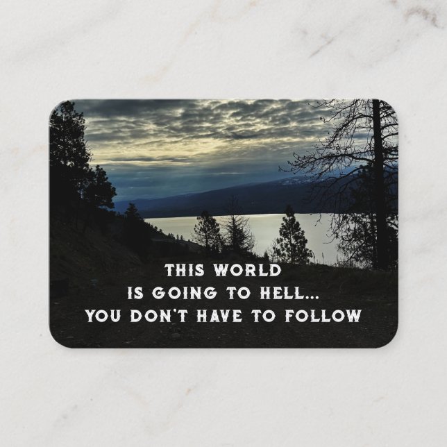 Gospel Evangelism Invite Salvation pocket keepsake (Front)