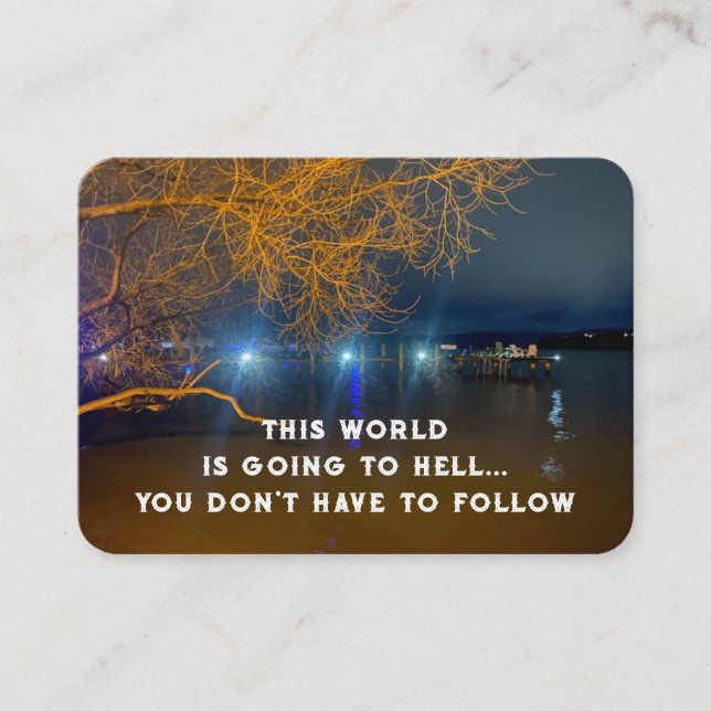 Gospel Evangelism Invite Salvation pocket keepsake (Front)