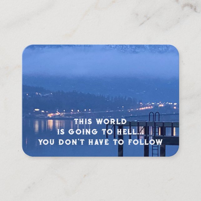 Gospel Evangelism Invite Salvation pocket keepsake (Front)