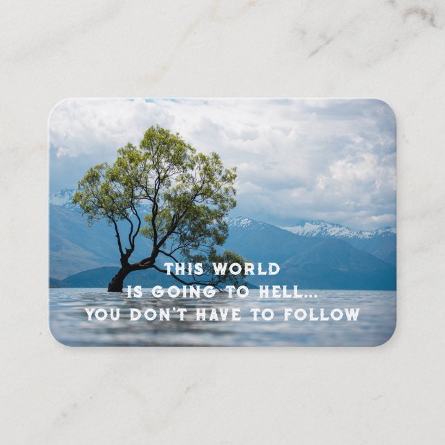 Gospel Evangelism Invite Salvation pocket keepsake (Front)