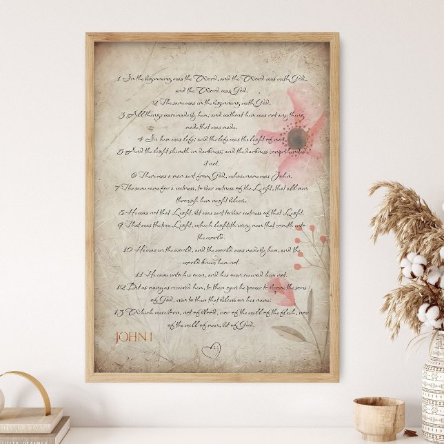 Gospel, John 1_ Scripture Wall Art, Bible Stories Poster (Creator Uploaded)