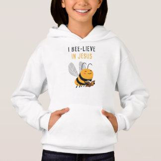 Gospel Kids Christian Faith Cute Bee: I Bee-lieve Hoodie