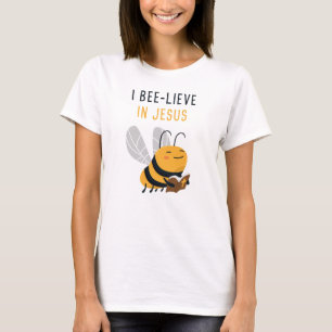Gospel Kids Christian Faith Cute Bee: I Bee-lieve  T-Shirt