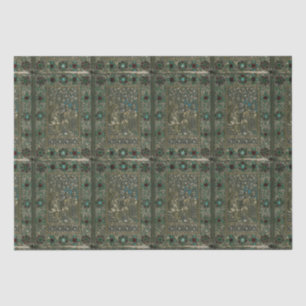 Gospel Manuscript Book Cover Nativity Scene Jewels Tissue Paper