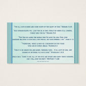 Gospel Plan of Salvation Evangelism Blue 2 (Back)