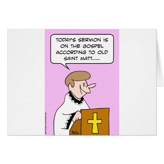 gospel saint matt card