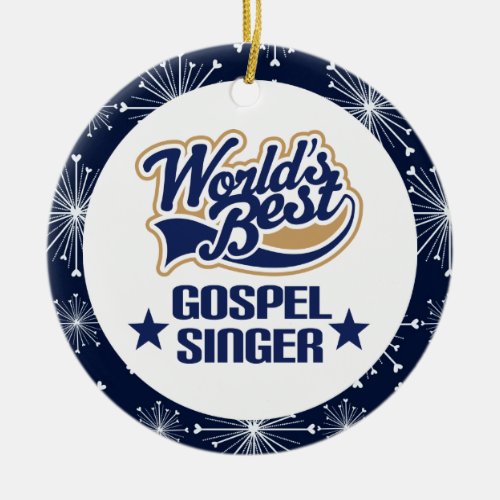 Gospel Singer Gift Ornament