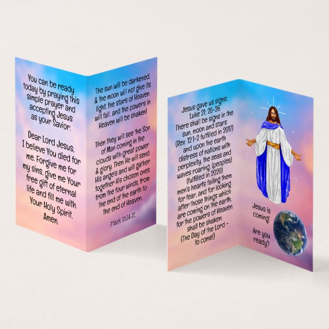 Gospel Tract  Business Card (Inside and Outside)