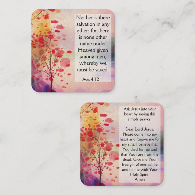 Gospel Tract Card (Front/Back)