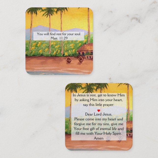 Gospel Tract Card (Front/Back)